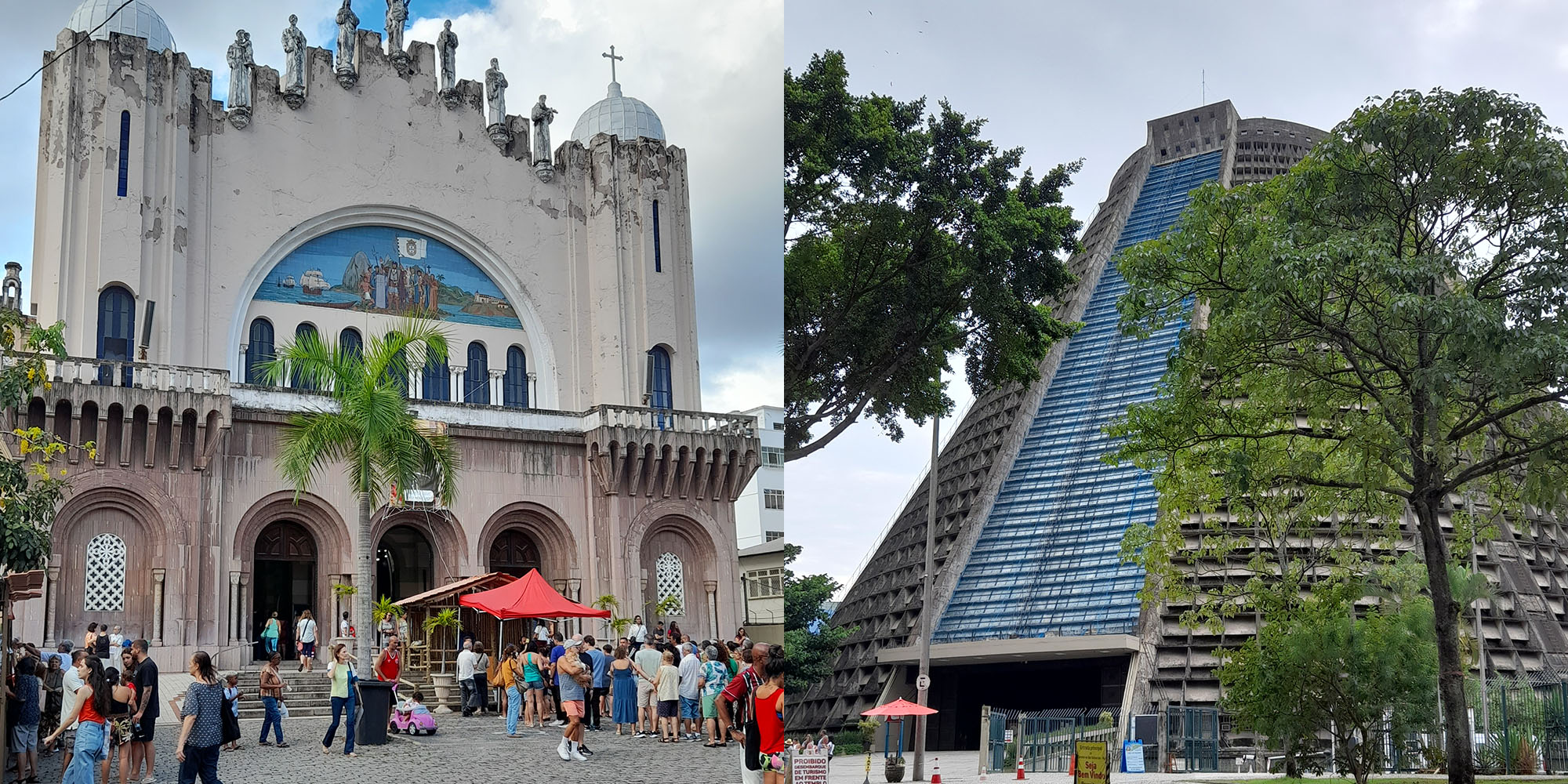 Igreja de São Sebastião e a Catedral Metropolitana